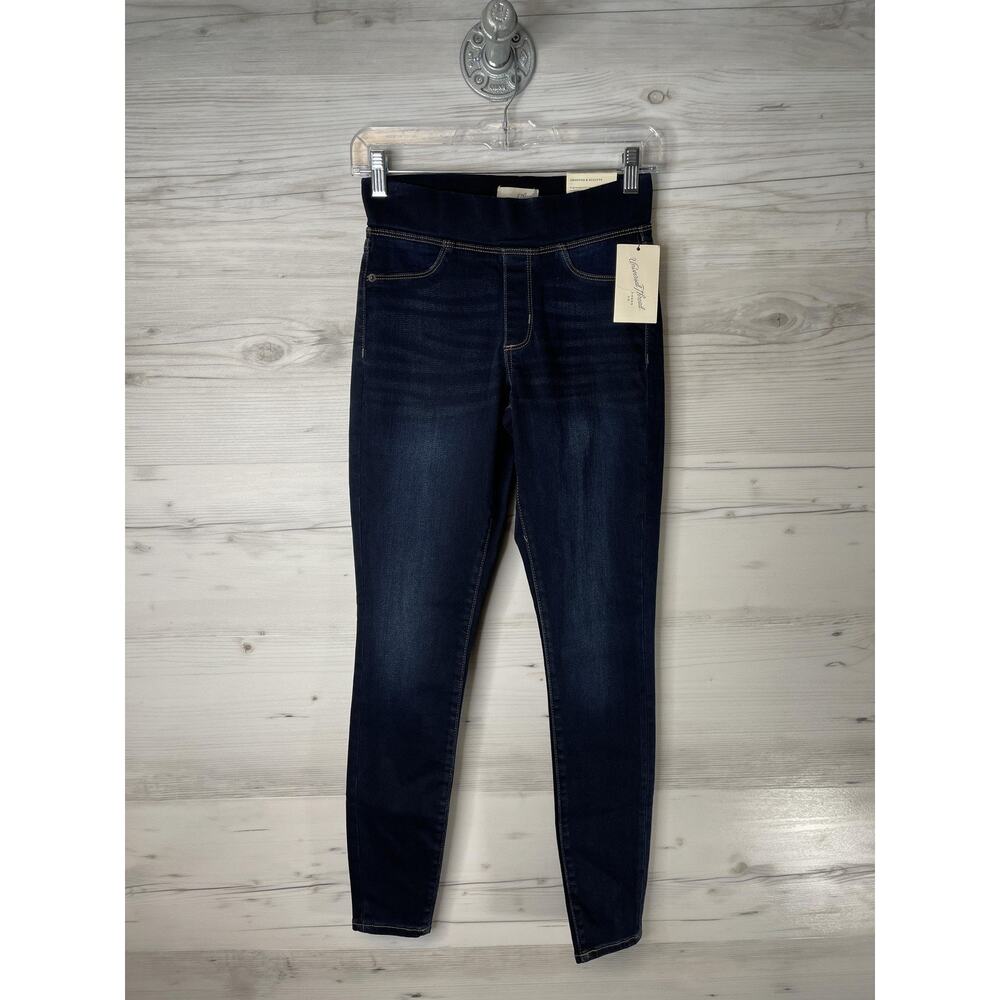 Universal Thread Jeans Womens 00 24R Dark Wash High Rise‎ Pull-On Jegging Skinny